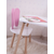 HANAH HOME Dečiji sto i stolica Bunny One Chair Set Pink White