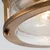 Quintiesse QN-ASHLANDBAY-F-NBR-BATH-Stropna svetiljka za kupatilo ASHLAND 2xE27/60W/230V IP44