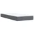 Vidaxl Box spring postelja z vzmetnico temno siva 90x200 cm žamet
