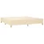 Vidaxl Box spring postelja z vzmetnico krem 200x200 cm blago