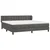 Vidaxl Box spring postelja z vzmetnico temno siva 200x200 cm žamet