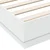 Vidaxl Posteljni okvir bel 150x200 cm inženirski les