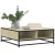 Stol za kavu Sonoma hrast 80x80x30 cm Konstruirano drvo i metal