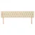Vidaxl Vzglavje z ušesi krem 203x23x78/88 cm blago