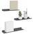 Lebdeća polica Zidne 3 pcs Antracit 40 x 9 x 2,5 cm Čelik