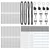 Stup za ogradu 26 pcs Siva 3,2 x 3,2 x 170 cm