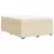 Vidaxl Box spring postelja z vzmetnico krem 140x190 cm blago