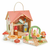 Drvena šumska kućica Rosewood Cottage Tender Leaf Toys s ljuljačkom, vrtom i 4 figurice