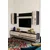 Hanah Home TV komoda Ilay, antracit / travertin / srebrna