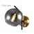 TALIA 28 ZIDNA LAMPA 1*E14 CRNA/BAKAR
