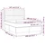 Vidaxl Box spring postelja z vzmetnico LED temno rjava 140x190cm blago
