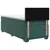 vidaXL Postelja boxspring z vzmetnico Temno zelena 90 x 200 cm Žamet
