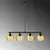 Opviq Luster Benek-15-14434, 80x15x80cm, IP20, Crno-žuti
