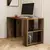 Hanah Home Lima Walnut Black Marble Radni sto 120x75.4x60??cm, Braon