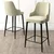 HANAH HOME Set 4 barske stolice Enox Cream Black