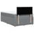 Vidaxl Boxspring postelja z vzmetnico svetlo siva 120x190 cm blago