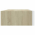 Zidna polica s ladicama hrast i bijela 40x23,5x10 cm MDF