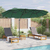 Suncobran Zelena 372 x 198 x 243 cm Poliester i aluminij