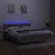 Vidaxl Box spring postelja z vzmetnico LED taupe 160x200 cm blago
