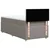 Vidaxl Box spring postelja z vzmetnico taupe 100x200 cm blago