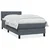Vidaxl Box Spring postelja z vzmetnico Temno siva 80x220 cm Velvet