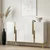 Hanah Home komoda Evva 120, 120 cm, bela / zlatna