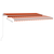 Den Ročno zložljiva tenda z LED lučmi 450x300 cm oranžna in