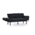 Atelier del Sofa Trosed na razvlačenje Nitta 185x85x70cm Crni