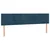 Vidaxl Posteljno vzglavje temno modra 160x5x78/88 cm žametna