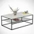 HANAH HOME Etna Klub sto, 95x43x55cm, Beli