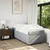 Vidaxl Box spring postelja z vzmetnico svetlo siva 90x190 cm blago