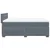 Vidaxl Box spring postelja z vzmetnico temno siva 160x200 cm žamet