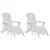 Vrtna stolica 2 pcs Bijelo 83 x 74 x 92 cm Polietilen