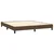 Vidaxl Box spring postelja z vzmetnico temno rjava 180x200 cm blago