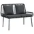 vidaXL Set vrtn furniture z blazino 4 pcs Rjava Črna Krem