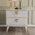 Hanah Home Noćni ormarić VersaCe 52x55,1x45cm Beli