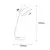 OPVIQ Stona lampa Berceste 180BLACK ML