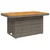 Vrtni stol sivi 90 x 55 x 71 cm od poliratana i bagremovog drva