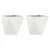 Sadilica 2 pcs Bijelo 50 x 50 x 50 cm Čelik