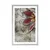 Plakat s paspartujem cvetovi z biseri - 20x30 silver