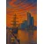 Plakat 50x70 cm Gdynia v slogu impresionizma Van Gogha