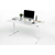YAASA električno nastavljiva pisalna miza Desk Pro bela, 160x80 cm