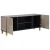 TV ormar s policom Siva 105 x 33 x 46 cm Čvrsto drvo manga