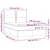 Vidaxl Box spring postelja z vzmetnico LED temno siva 140x190 cm blago