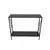 Hanah Home komoda Florya, 80 cm, crna / dimljeno staklo