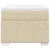 Vidaxl Box spring postelja z vzmetnico krem 80x200 cm blago