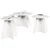 Kava Stol 3 pcs Bijelo