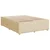 vidaXL vidaXL Box spring postelja z vzmetnico krem 140x200 cm blago, (21305338)