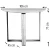 Hanah home Radni sto 106x77x45cm Beli