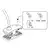 Top Light-LED Dodirni prigušiva stona lampa sa klipsom BELLA LED/4,8W/5V 3000-6500K bela